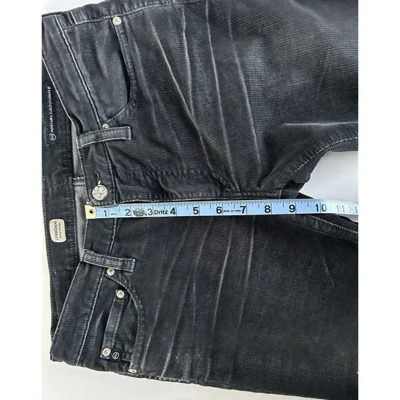 AG Adriano Goldschmied Pants Womens 29R Premiere Skinny Straight Corduroy Gray - Picture 10 of 12
